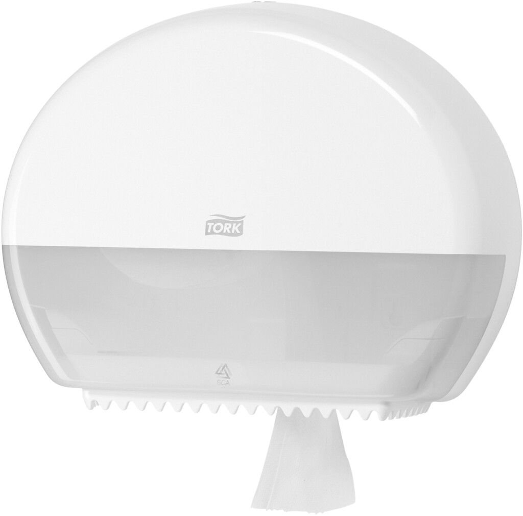 Tork Mini-Jumbo Toilettenpapierspender, T2, weiß (555000)