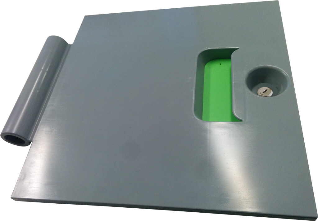 BRIX - Türe mit grüner Farbcodierung, Metallschloss