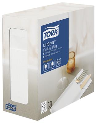Tork LinStyle Besteckt. 1lg, weiß, 39x39 cm (509600)