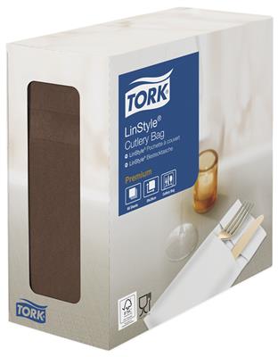 Tork LinStyle Besteckt. 1lg, kakao, 39x39 cm (509605)